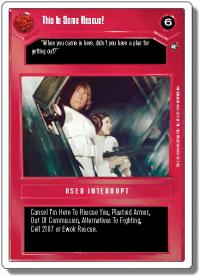 star wars ccg a new hope revised this is some rescue wb