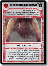 star wars ccg dagobah limited through the force things you will see