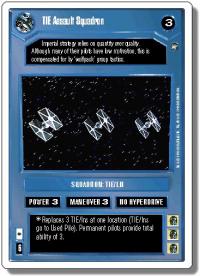 star wars ccg a new hope revised tie assault squadron wb