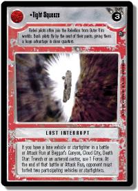 star wars ccg dagobah revised tight squeeze wb
