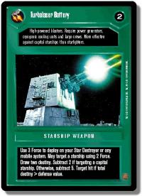 star wars ccg premiere unlimited turbolaser battery wb