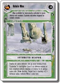 star wars ccg hoth revised vehicle mine light wb
