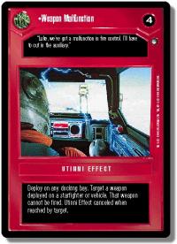 star wars ccg hoth limited weapon malfunction