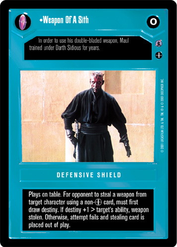 Weapon Of A Sith