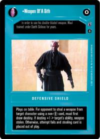 star wars ccg reflections iii premium weapon of a sith
