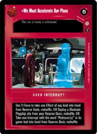 star wars ccg coruscant we must accelerate our plans