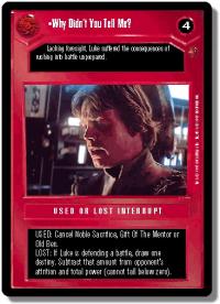 star wars ccg cloud city why didn t you tell me