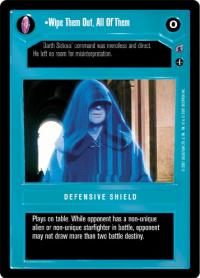 star wars ccg coruscant wipe them out all of them