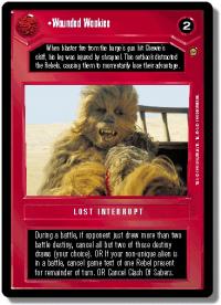 star wars ccg jabbas palace wounded wookiee