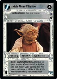 star wars ccg reflections iii premium yoda master of the force