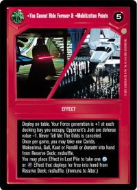 star wars ccg coruscant you cannot hide forever mobilization points