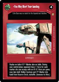 star wars ccg reflections iii foil you may start your landing foil