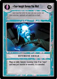 star wars ccg death star ii your insight serves you well
