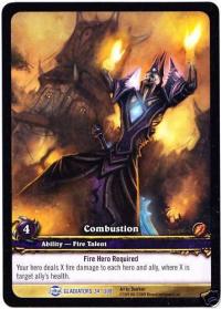 warcraft tcg extended art combustion ea