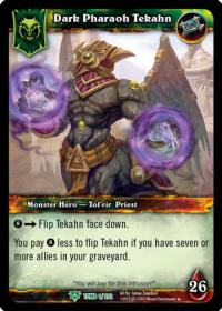 warcraft tcg foil hero cards dark pharaoh tekahn foil hero