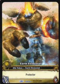 warcraft tcg tokens earth elemental protector