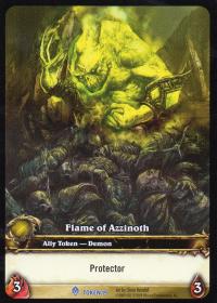 warcraft tcg tokens flame of azzinoth protector
