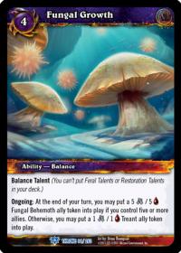 warcraft tcg throne of the tides fungal growth