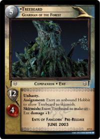 lotr tcg lotr promotional treebeard guardian of the forest p