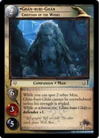 lotr tcg lotr promotional ghan buri ghan chieftain of the woses p