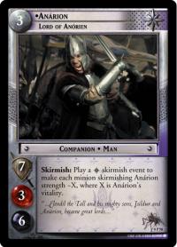 lotr tcg lotr promotional anarion lord of anorien p
