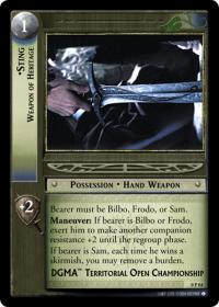 lotr tcg lotr promotional sting weapon of heritage p