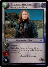 lotr tcg lotr promotional watcher at sarn ford ranger of the north p