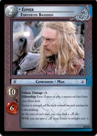 lotr tcg lotr promotional eomer forthwith banished d