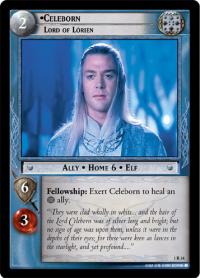 lotr tcg fellowship of the ring foils celeborn lord of lorien foil