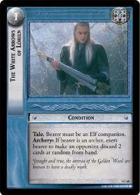 lotr tcg fellowship of the ring foils the white arrows of lorien foil