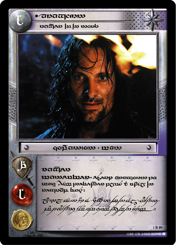 Aragorn, Ranger Of The North (Tengwar)