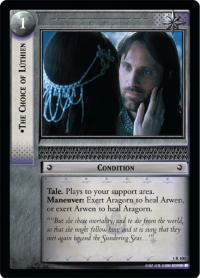 lotr tcg fellowship of the ring foils the choice of lothien foil