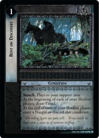 lotr tcg fellowship of the ring foils bent on discovery foil