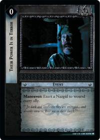 lotr tcg fellowship of the ring foils their power is in terror foil