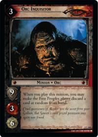 lotr tcg fellowship of the ring foils orc inquisitor foil