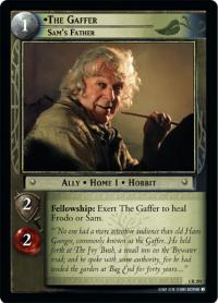 lotr tcg fellowship of the ring foils the gaffer sam s father foil