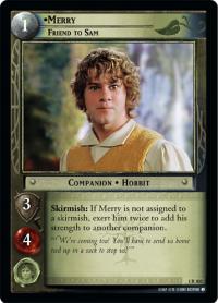 lotr tcg fellowship of the ring foils merry friend to sam foil
