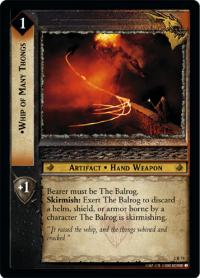 lotr tcg mines of moria whip of many thongs