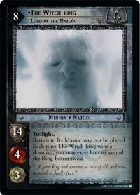 lotr tcg mines of moria foils the witch king lord of the nazgul foil