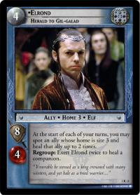 lotr tcg realms of the elf lords elrond herald to gil galad