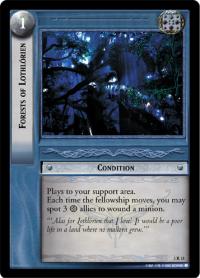 lotr tcg realms of the elf lords foils forests of lothl rien foil