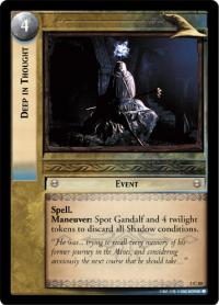 lotr tcg realms of the elf lords foils deep in thought foil
