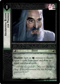 lotr tcg realms of the elf lords foils abandoning reason for madness foil