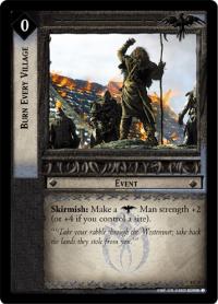 lotr tcg the two towers foils burn every village foil