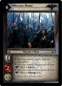 lotr tcg the two towers hillman horde