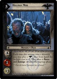 lotr tcg the two towers hillman mob
