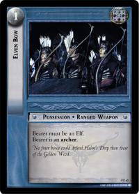 lotr tcg the two towers foils elven bow foil