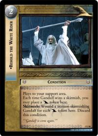 lotr tcg the two towers foils behold the white rider foil