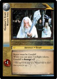 lotr tcg the two towers foils gandalf s staff walking stick foil