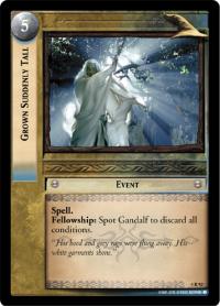 lotr tcg the two towers foils grown suddenly tall foil